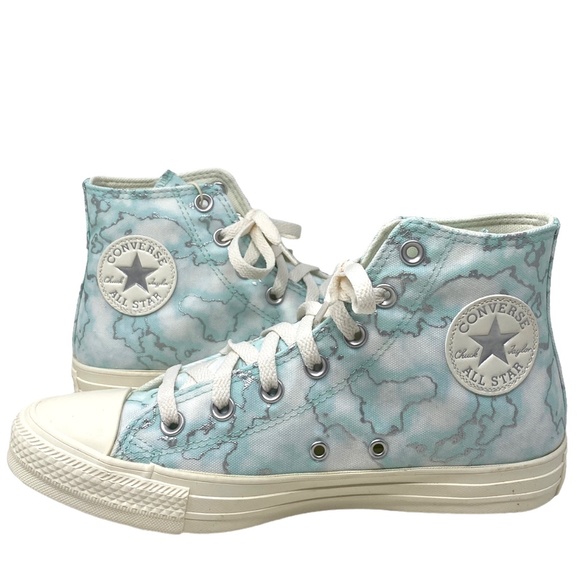 Converse CTAS HI All Star High Top Blue Light Dew Women Canvas Sneakers A02035C - Picture 2 of 9